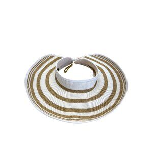 San Diego Hat Company Womens Roll-Up Sun Visor With Adjustable Strap In White &